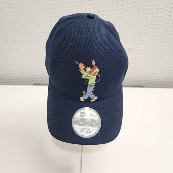 New Era Golf Navy Embroidered Cowboy Character Hat Adjustable Cap NEW - Picture 4 of 12